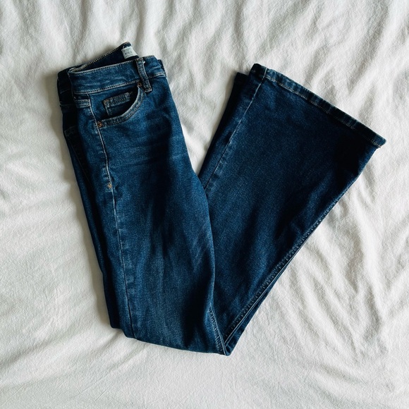 Topshop Jamie Flare Women’s Jeans Size 26 – Dark Wash - Picture 3 of 8